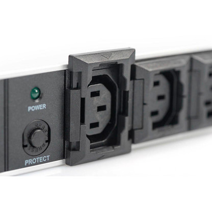 Artikelbild 2 für DIGITUS DN-95404 10-fach Steckdosenleiste für Serverschrank 2,0 m schwarz, Artikelnummer 381198