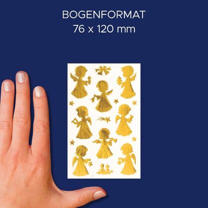 Artikelbild 4 für AVERY Zweckform Aufkleber Engel, gold, 8 Etiketten, Artikelnummer 723753