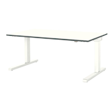 Artikelbild 1 für mauser varitos.c elektrisch höhenverstellbarer Schreibtisch weiß rechteckig, C-Fuß-Gestell weiß 160,0 x 80,0 cm, Artikelnummer 272777