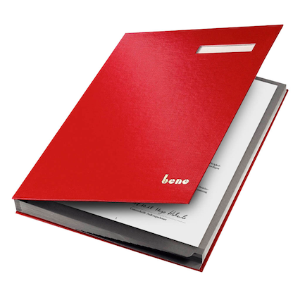 Artikelbild für bene Unterschriftenmappe 19 Fächer rot, 1 St., Artikelnummer 629527