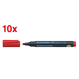 Artikelbild 1 für Schneider Maxx 130 Permanentmarker rot 1,0 - 3,0 mm, 10 St., Artikelnummer 779421