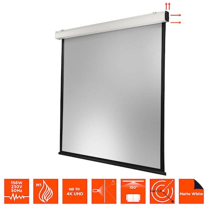 Artikelbild für celexon elektrische Rolloleinwand Motor Expert XL 1:1, 350 x 350 cm Projektionsfläche, Artikelnummer 694903