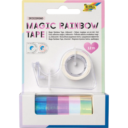 Artikelbild für folia Magic Rainbow Deko-Klebeband glänzend 12,0 mm x 2,0 m 6 Rollen, Artikelnummer 287439