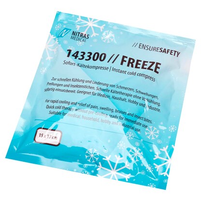 Artikelbild für NITRAS MEDICAL Kühlpad FREEZE 143300 blau 15,0 x 17,0 cm, 1 St., Artikelnummer 455369
