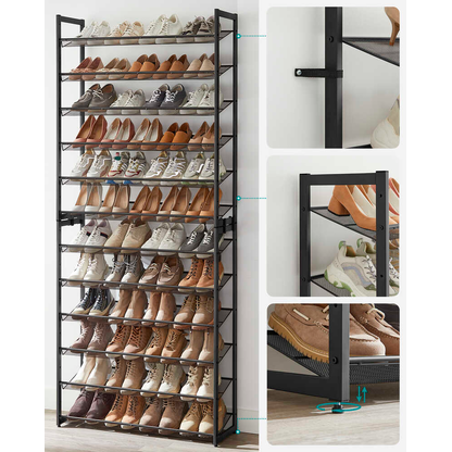 Artikelbild 6 für SONGMICS Schuhregal schwarz 92,5 x 30,7 x 223,0 cm, 1 St., Artikelnummer 760308