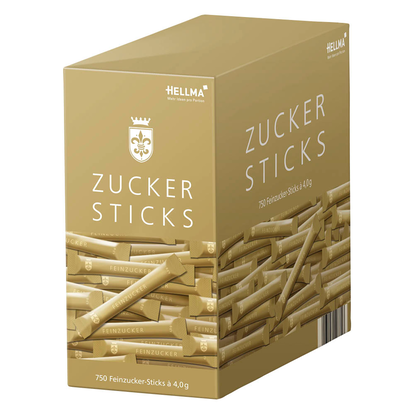 Artikelbild 2 für HELLMA Goldline Zuckersticks, 750 x 4,0 g, Artikelnummer 281035