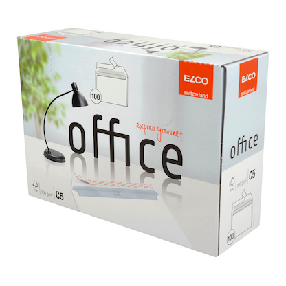 Artikelbild 2 für ELCO Briefumschläge Office DIN C5 ohne Fenster hochweiß haftklebend 100 St., Artikelnummer 359277