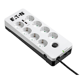 Artikelbild 1 für EATON Protection Box 8 USB Tel DIN 8-fach Steckdosenleiste mit Überspannungsschutz weiß, Artikelnummer 959221