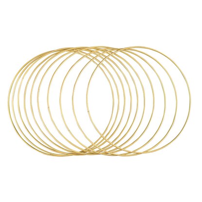 Artikelbild für Rayher Metallringe-Set beschichtet gold Ø 25,0 cm, 10 St., Artikelnummer 356192