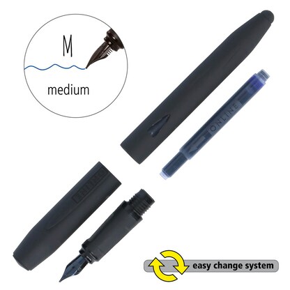 Artikelbild 2 für ONLINE® Nero Patronenfüller schwarz M (mittel), 1 St., Artikelnummer 598305