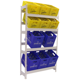 Artikelbild 1 für Simonrack Getränkekistenregal SIMONBOTTLE 4 8425437087882 weiß 100,0 x 30,0 x 200,0 cm, Artikelnummer 978003