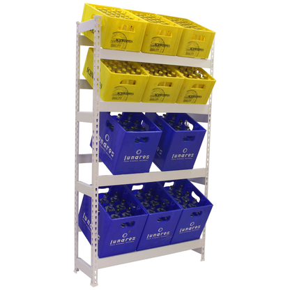 Artikelbild für Simonrack Getränkekistenregal SIMONBOTTLE 4 8425437087882 weiß 100,0 x 30,0 x 200,0 cm, Artikelnummer 978003