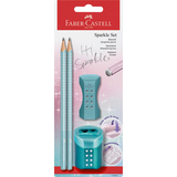 Artikelbild 1 für FABER-CASTELL Grip Sparkle Bleistift-Set B ocean metallic, 1 Set, Artikelnummer 277909