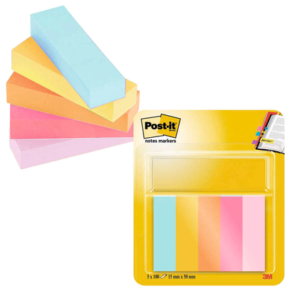Artikelbild für Post-it® Page Marker Beachside Haftmarker farbsortiert 5x 50 Streifen, Artikelnummer 620421
