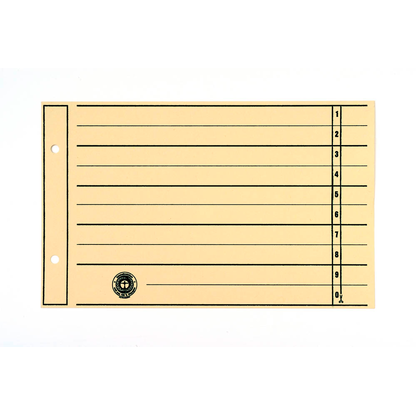 Artikelbild für Wekre Trennblätter DIN A5 quer 1-0 chamois, 230 g/m², 100 Blatt, Artikelnummer 630556