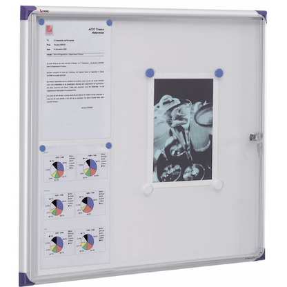 Artikelbild für nobo Schaukasten Pacific silber 6x DIN A4 78,4 x 2,2 x 81,5 cm, 1 St., Artikelnummer 699532