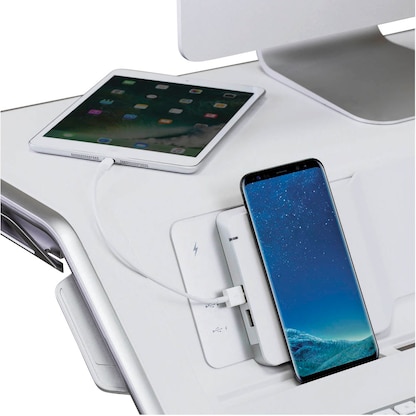 Artikelbild 6 für Fellowes Monitorständer Lotus DX Sitz-Steh Workstation weiß, Artikelnummer 781664