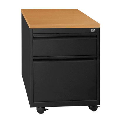 Artikelbild für Gürkan Rollcontainer schwarz, buche 2 Auszüge 46,0 x 79,0 x 62,0 cm, Artikelnummer 564190