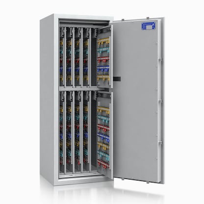 Artikelbild für ISS safe4key Schlüsseltresor lichtgrau mit 1040 Haken, Elektronikschloss, 50,0 x 42,0 x 130,0 cm, 1 St., Artikelnummer 850469