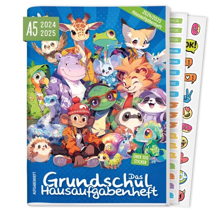 Artikelbild 2 für Häfft® Verlag Hausaufgabenheft Rasselbande liniert DIN A5 ohne Rand, 112 Blatt, 1 St., Artikelnummer 370769