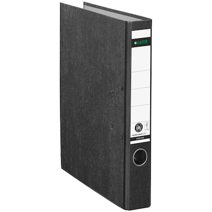 Artikelbild 10 für LEITZ 1050 Ordner schwarz marmoriert Karton 5,2 cm DIN A4, 1 St., Artikelnummer 652438