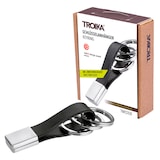 Artikelbild 1 für TROIKA® Schlüsselanhänger TWISTER schwarz, Artikelnummer 573576