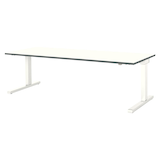 Artikelbild 1 für mauser varitos.c elektrisch höhenverstellbarer Schreibtisch weiß rechteckig, C-Fuß-Gestell weiß 200,0 x 80,0 cm, Artikelnummer 272885