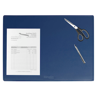 Artikelbild für büroplus Schreibtischunterlage dunkelblau Kunststoff 63,0 x 50,0 cm, 1 St., Artikelnummer 316531