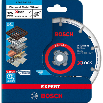 Artikelbild 2 für BOSCH Trennscheibe EXPERT Diamond Metal Wheel X-LOCK, 1 St., Artikelnummer 219018