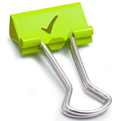 Artikelbild für RAPESCO® Foldbackklammern Häkchen grün 1,9 cm, 80 St., Artikelnummer 475309