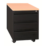 Artikelbild 1 für Gürkan Rollcontainer schwarz, buche 3 Auszüge 46,0 x 60,0 x 62,0 cm, Artikelnummer 564219