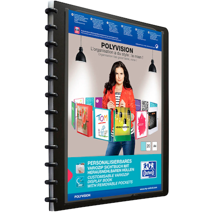 Artikelbild für OXFORD Ringmappe vario-zipp schwarz, 1 St., Artikelnummer 861120