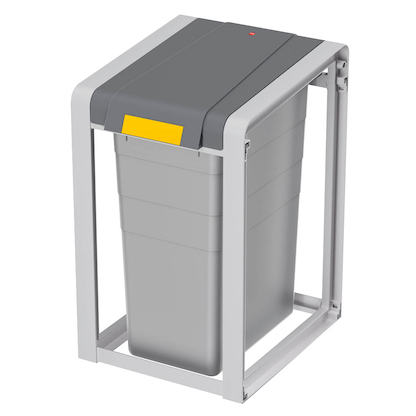 Artikelbild für Hailo ProfiLine Öko XL, Basiseinheit Mülleimer 38,0 l signalgrau, 1 St., Artikelnummer 123141