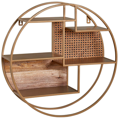 Artikelbild für WOHNLING Wandregal braun 62,0 x 62,0 x 17,0 cm, 1 St., Artikelnummer 910424