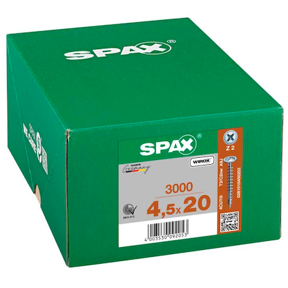 Artikelbild 2 für SPAX® Universalschrauben Z2 Rückwandkopf WIROX 0281010450202 4,5 mm x 20 mm, 3.000 St., Artikelnummer 395077