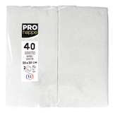 Artikelbild 1 für PROnappe Servietten weiß 2-lagig 38,0 x 38,0 cm, 40 St., Artikelnummer 634689