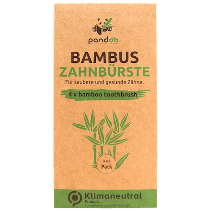 Artikelbild 2 für pandoo Zahnbürsten, 4 St., Artikelnummer 933301
