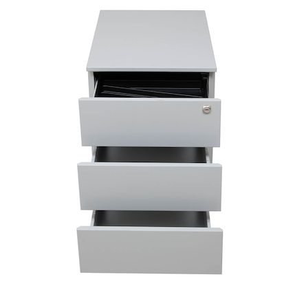 Artikelbild 4 für Gürkan Rollcontainer lichtgrau 3 Auszüge 39,0 x 59,0 x 55,0 cm, Artikelnummer 564967