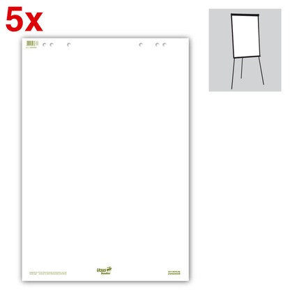 Artikelbild für Ursus Flipchart-Papier Green blanko 68,0 x 99,0 cm, 20 Blatt, 5 Blöcke, Artikelnummer 109874