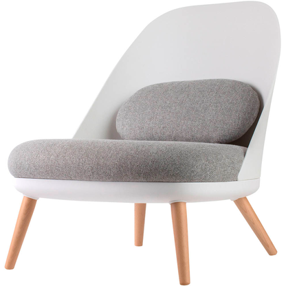 Artikelbild für meet powered by PAPERFLOW Sessel COCOON weiß buche Kunststoff 70,0 x 65,5 x 75,5 cm, 1 St., Artikelnummer 139731