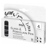 Artikelbild 1 für KREUL Handlettering Porzellanstifte schwarz 1,0 - 4,0 mm, 4 St., Artikelnummer 512604