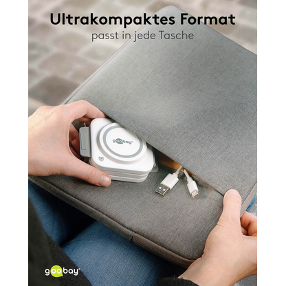 Artikelbild 4 für goobay 3-in-1 Induktive Ladestation weiß, 15 Watt, Artikelnummer 345296