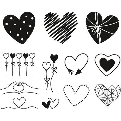 Artikelbild für HEYDA Motivstempel-Set Herzen, 1 St., Artikelnummer 367929