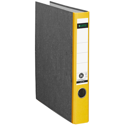 Artikelbild 10 für LEITZ 1050 Ordner gelb marmoriert Karton 5,2 cm DIN A4, 1 St., Artikelnummer 652446