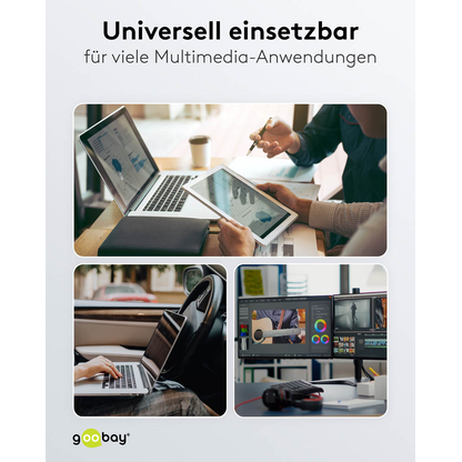 Artikelbild 7 für goobay USB 2.0 C/USB 2.0 C, 2.0 A USB-Kabel 1,0 m grau, schwarz, 1 St., Artikelnummer 656128