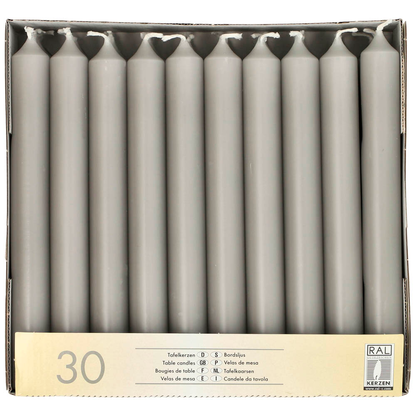 Artikelbild für STARPAK Kerzen grau, 30 St., Artikelnummer 618617
