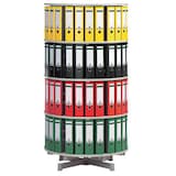 Artikelbild 1 für reef Ordnerdrehsäule hellgrau bis zu 96 Ordner, Etagen einzeln drehbar, H: 158,0 cm, Artikelnummer 677880