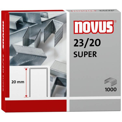 Artikelbild für novus Heftklammern SUPER 23/20, 1.000 St., Artikelnummer 167403