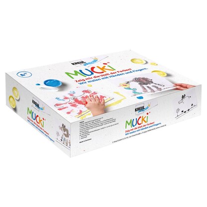 Artikelbild für KREUL MUCKI Fingerfarben farbsortiert, 1 Set, Artikelnummer 513644