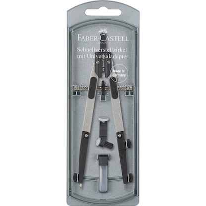 Artikelbild 2 für FABER-CASTELL Zirkel silber-schwarz, 1 St., Artikelnummer 278129